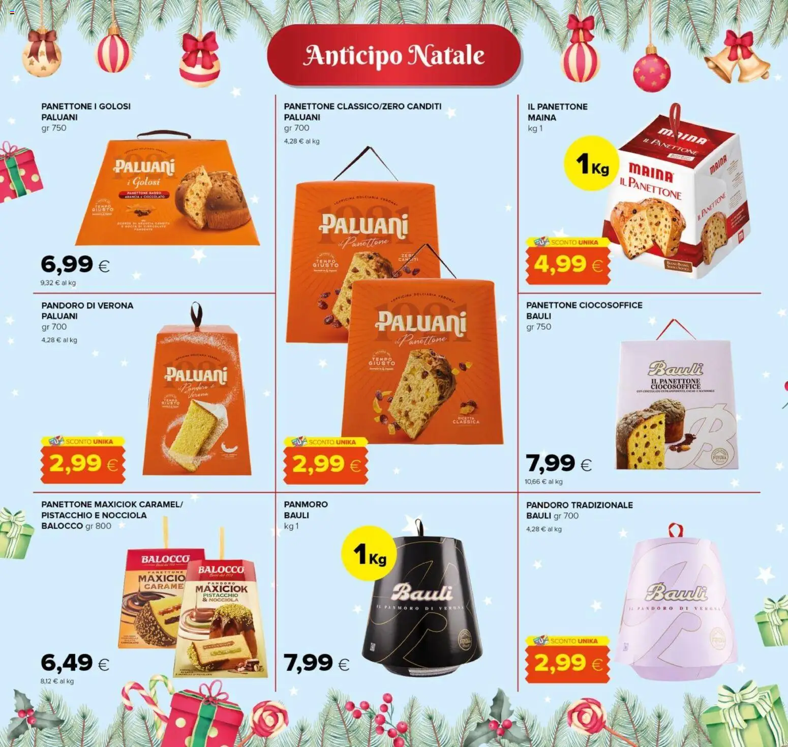 Volantino Oasi del 01.12.2025 | Pagina: 2 | Prodotti: Cioccolato, Pandoro, Panettone, Arancia