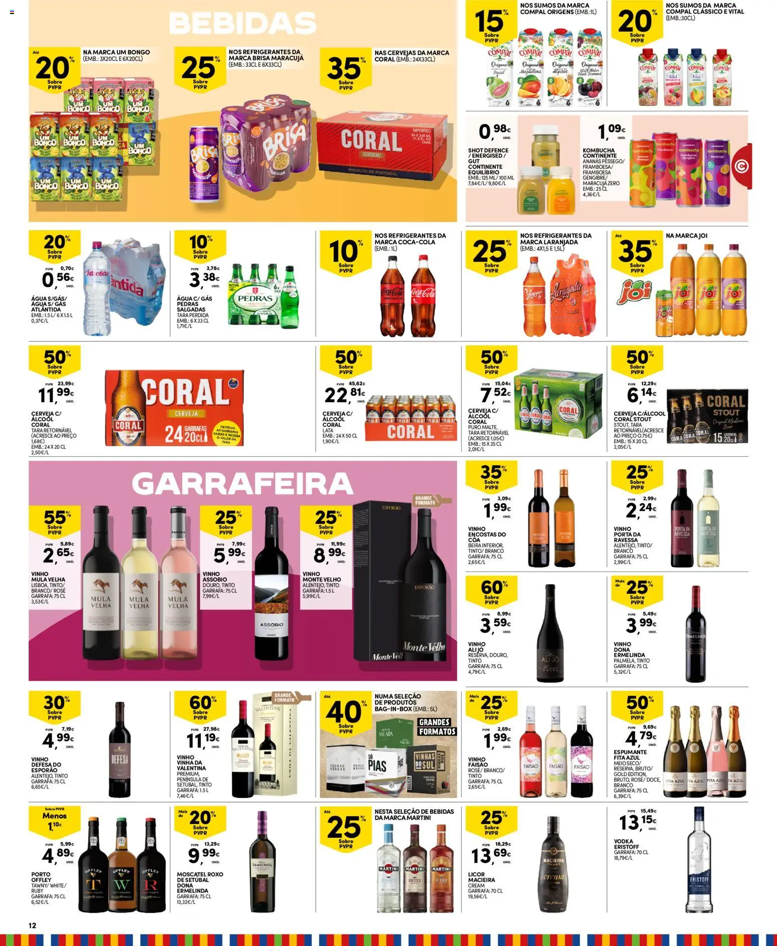 Continente Madeira │ válido de 04.11.2025 | Página: 12 | Produtos: Agua, Cerveja, Coca-cola, Soda