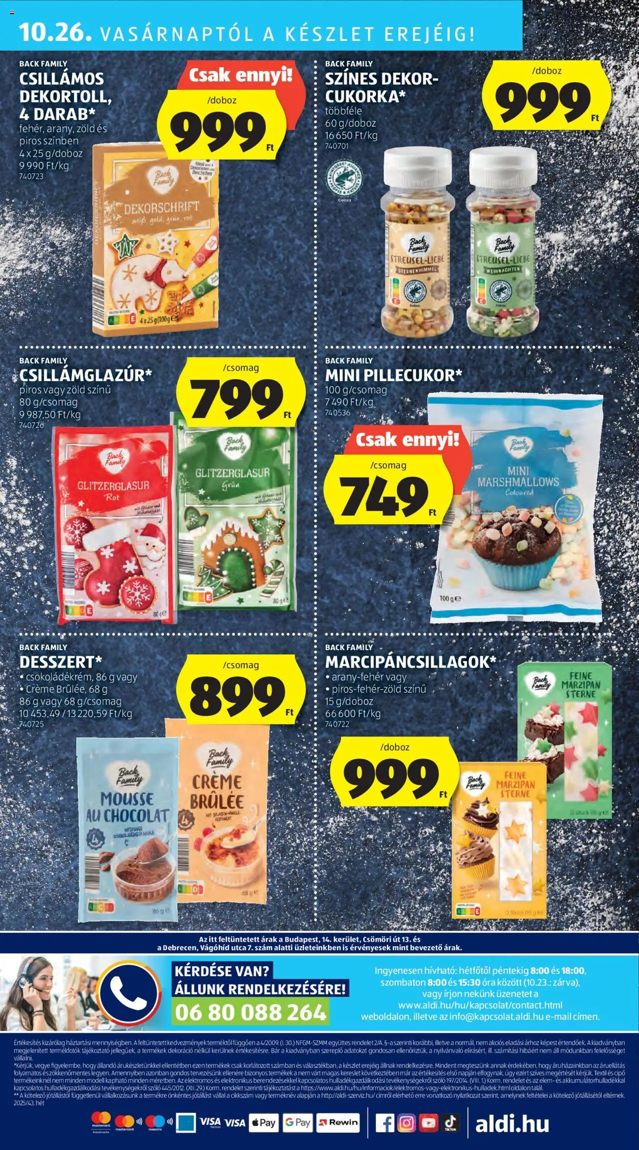Aldi akciós ujság - amely érvényes a következő dátumtól: 24.10.2025 | Oldal: 48 | Termékek: Szőlő, Óra, Dekoráció