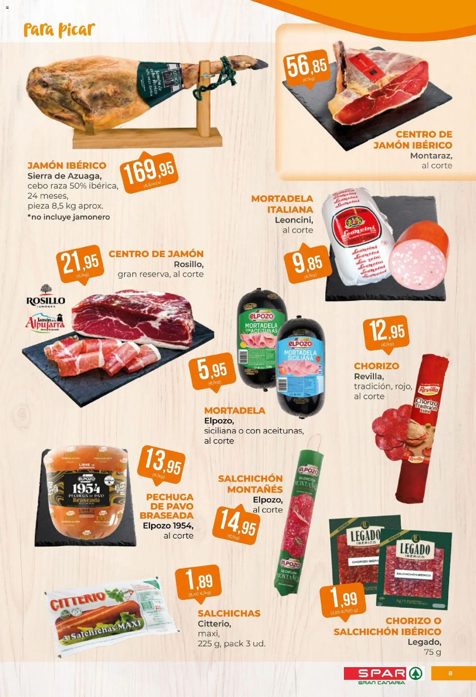 Spar - folleto │ válido desde el 14.11.2025 | Página: 8 | Productos: Jamón ibérico, Jamón, Mortadela