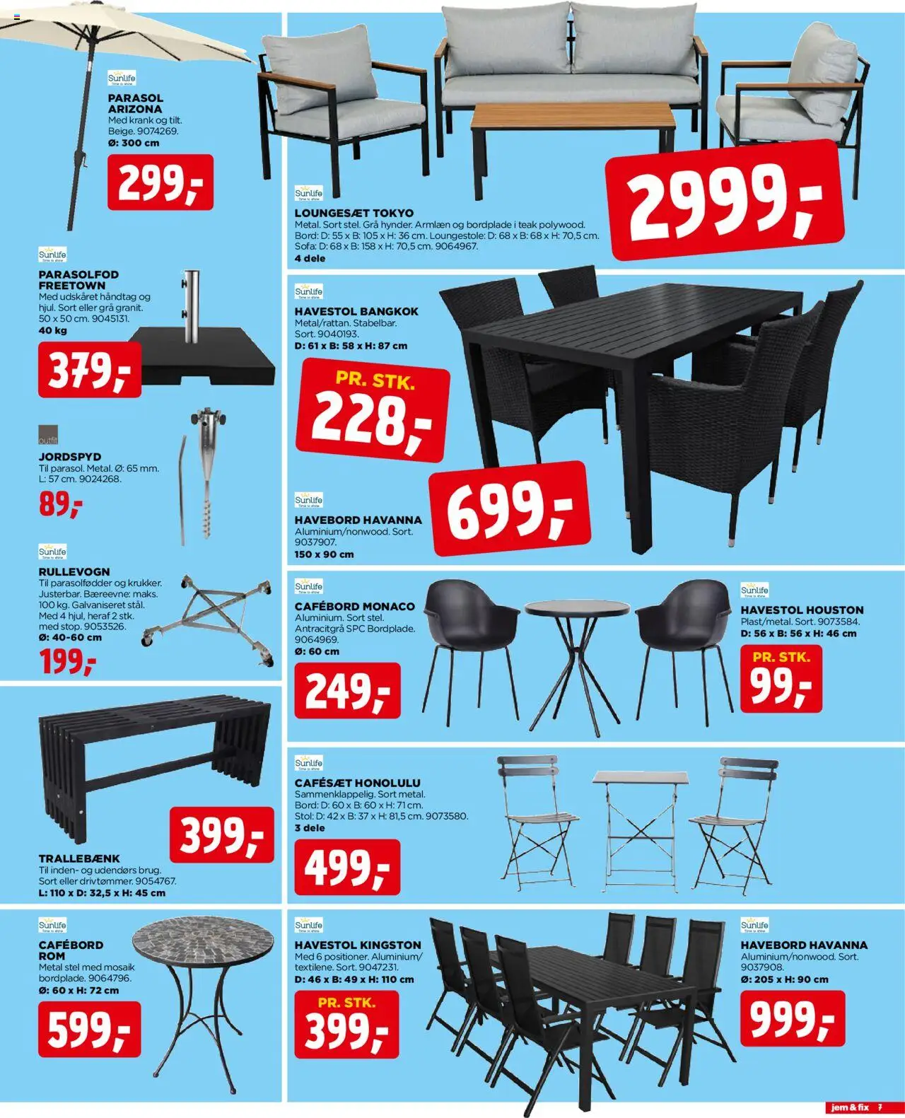 Jem & fix Tilbudsavis gyldig fra 29.06.2025 | Side: 7 | Produkter: Sofa, Bord, Stol, Loungesæt