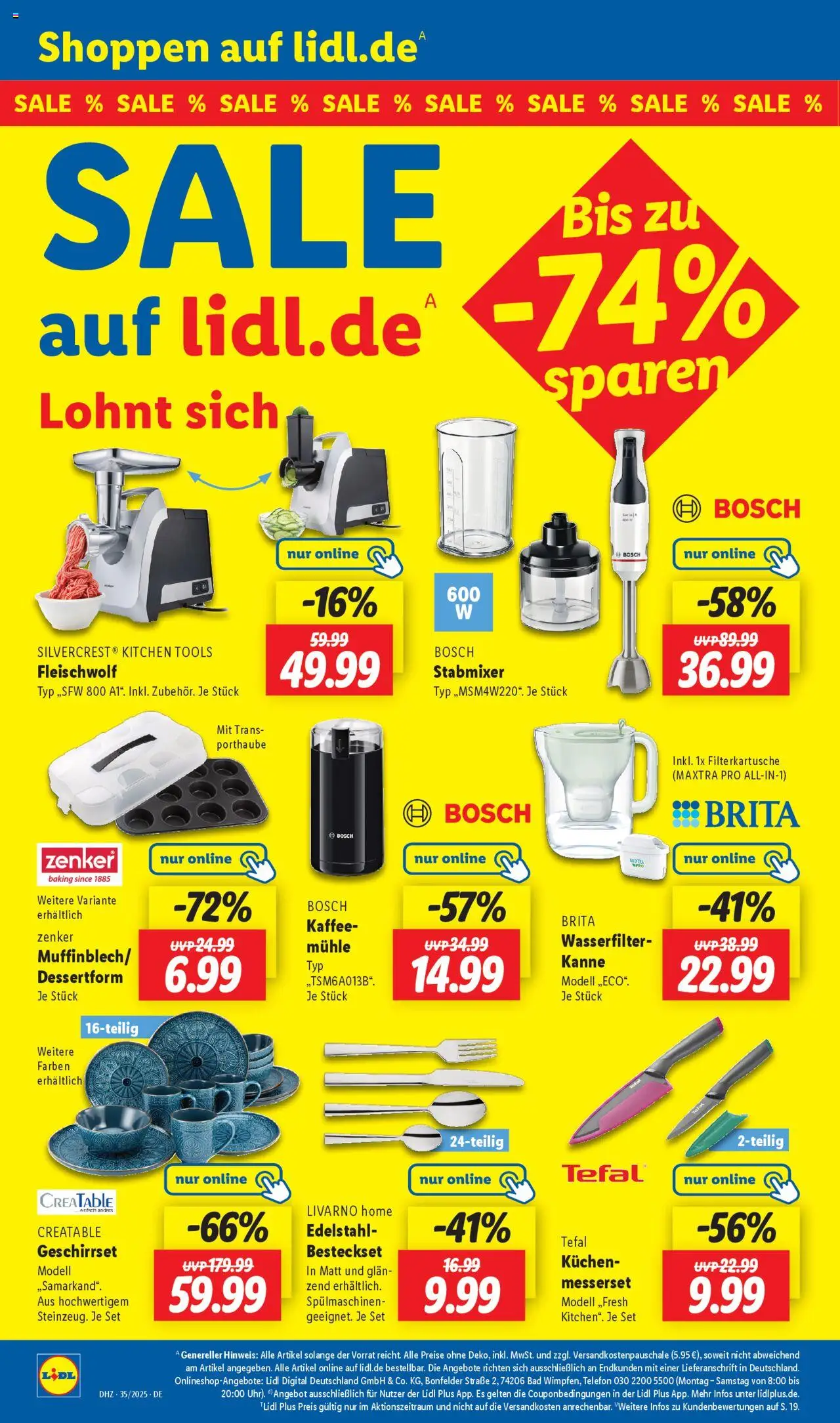 Lidl Prospekt Solingen	 - gültig ab dem 25.08.2025 | Seite: 6 | Produkte: Mühle, Kaffee, Kuchen, Stabmixer