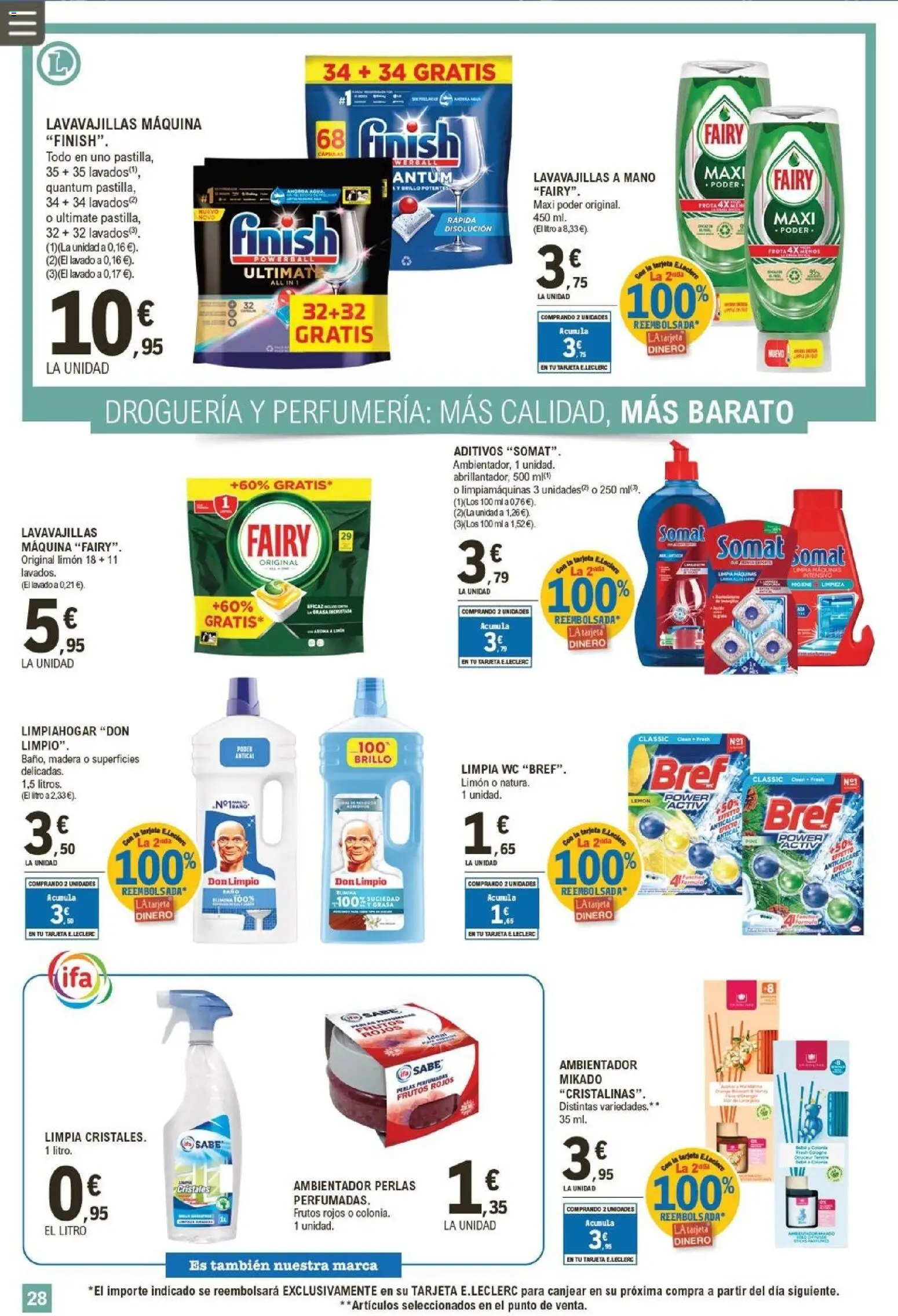 E.Leclerc folleto │ válido desde el 07.01.2026 | Página: 28 | Productos: Lavavajillas