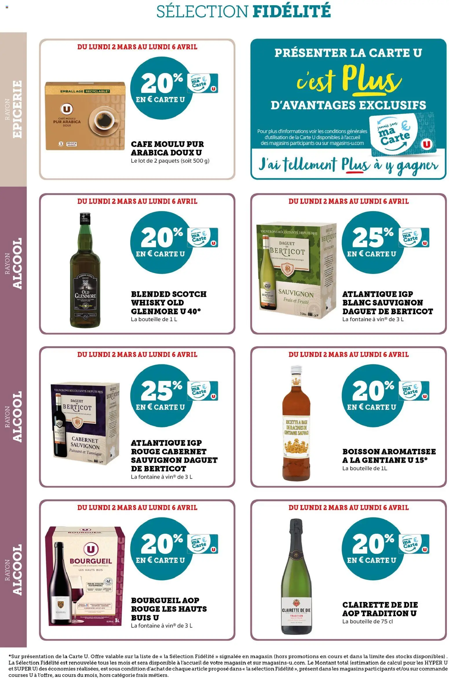 {H1} | Page: 12 | Produits: Alcool, Base, Clairette de die, Café