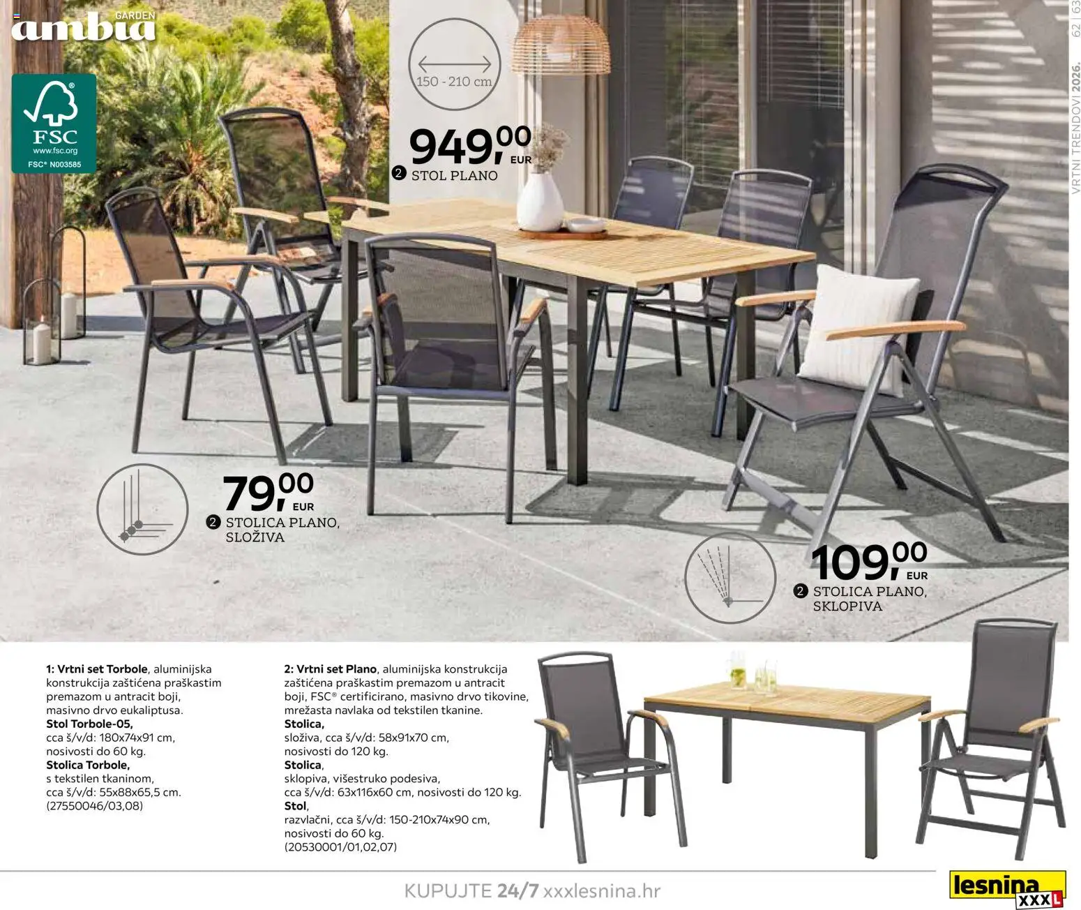 Lesnina katalog | vrijedi od 06.02.2026 | Stranica: 63 | Proizvodi: Stol, Stolica