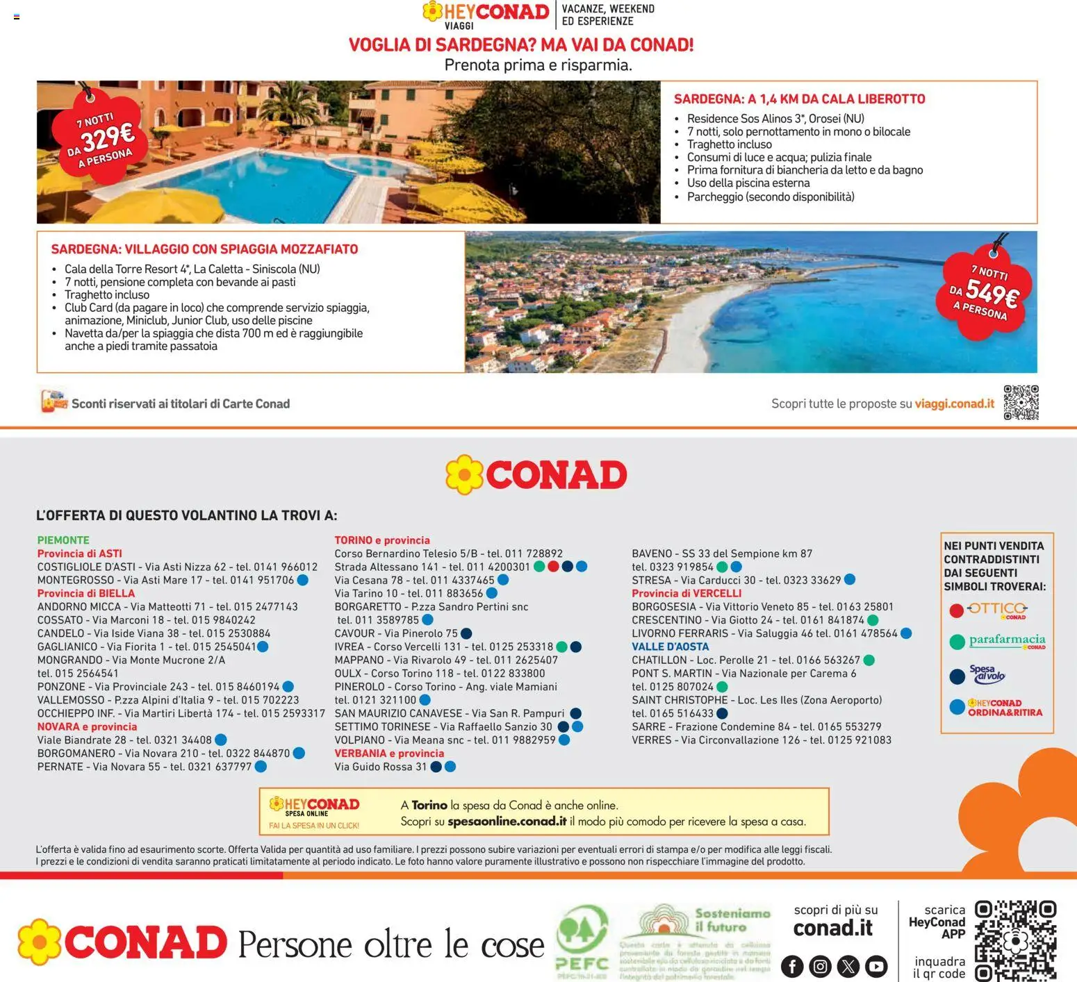 Volantino Conad del 08.04.2026 | Pagina: 28 | Prodotti: Piscina, Stampa, Biancheria da letto, Bagno