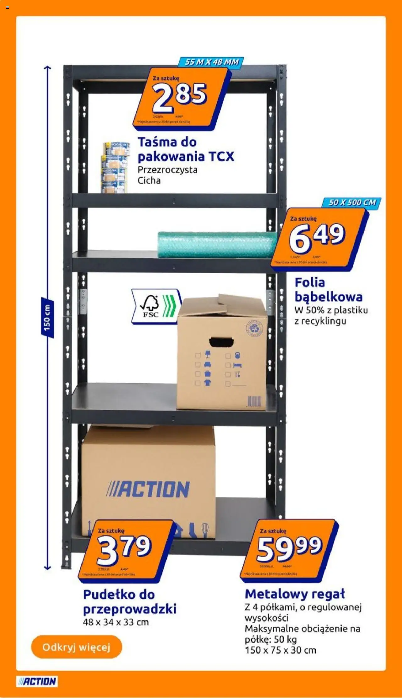 Action Gazetka od 20.08.2025 | Strona: 10 | Produkty: Pudełko, Regał