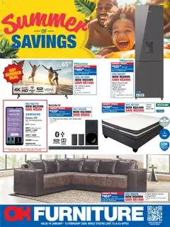 OK Furniture specials catalogue – valid from 19.01.2026