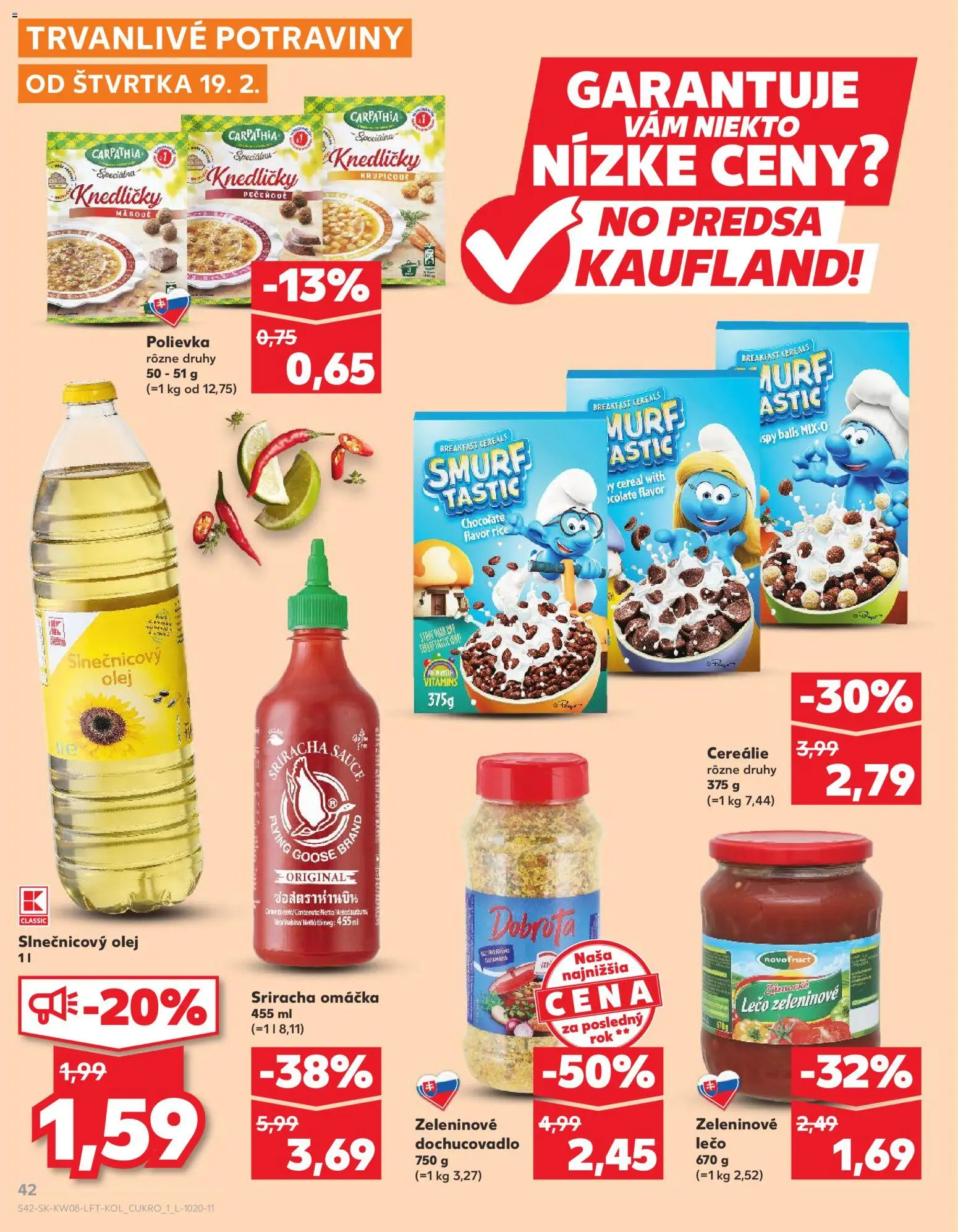 Nové Kaufland akcie – leták je platný od 19.02.2026 | Strana: 42