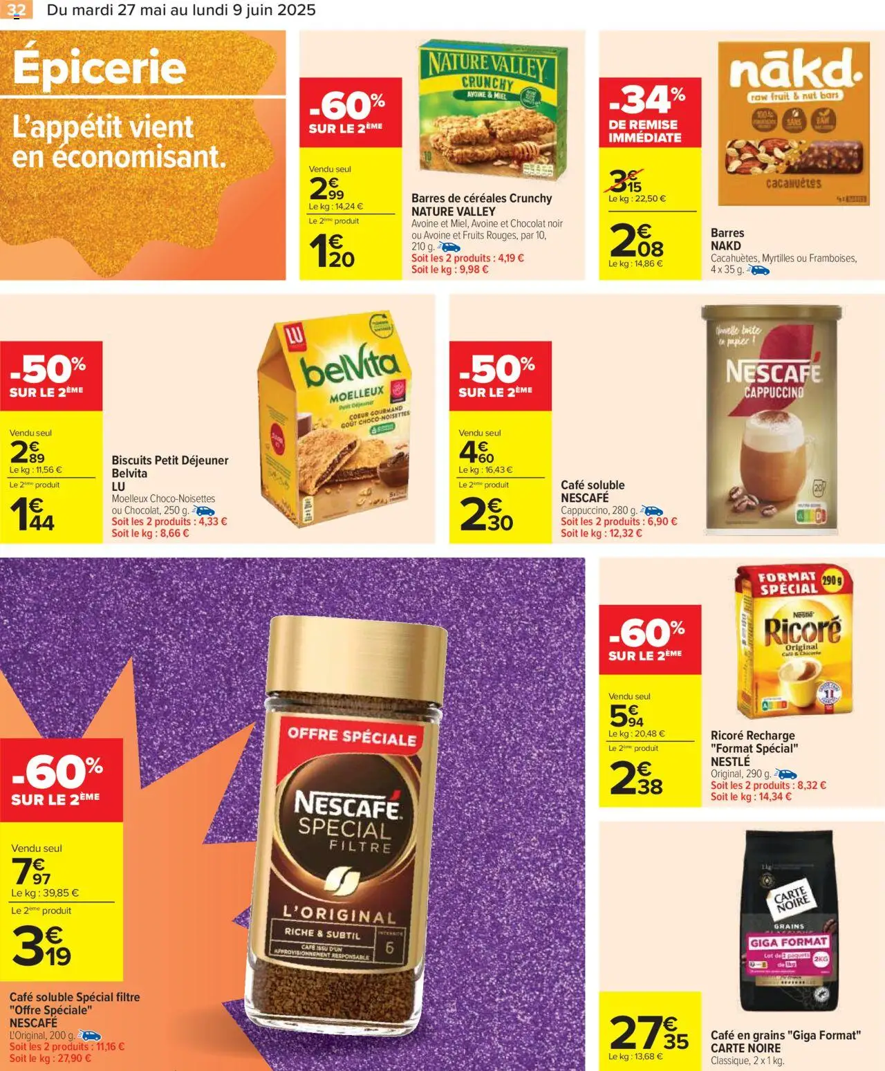  | Page: 34 | Produits: Filtre, Myrtilles, Café soluble, Céréales