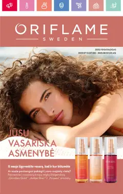 Oriflame leidinių peržiūra, galiojančių nuo 13.07.2025