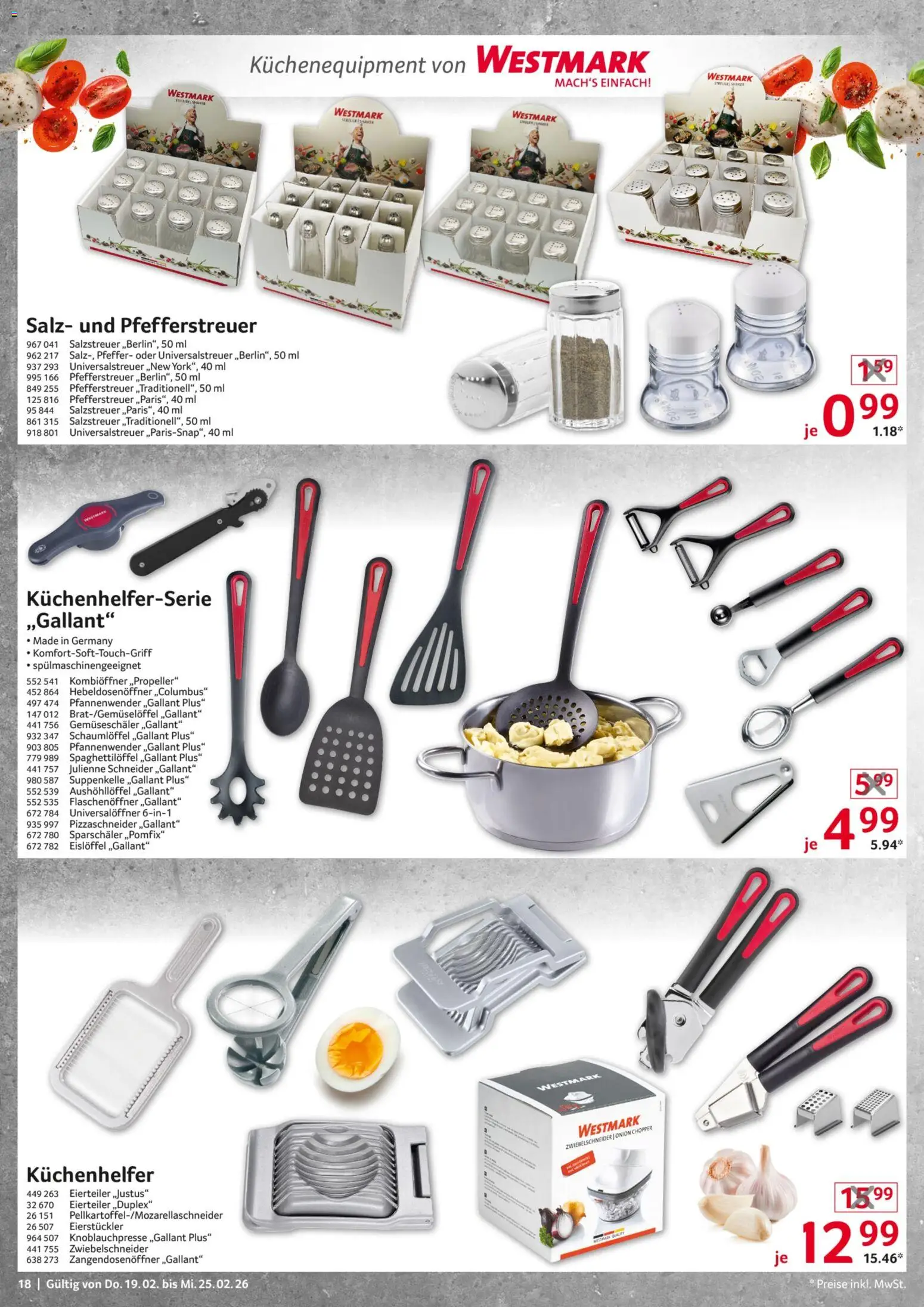 Selgros  Non Food – gültig ab 19.02.2026 | Seite: 18 | Produkte: Salz, Pfeffer