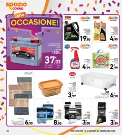Anteprima del volantino Volantino Spazio Conad	 valido a partire dal 13.02.2026 | Pagina: 26 | Prodotti: Slip, Boxer, Frutta, Batteria