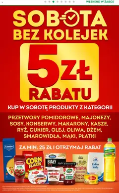 Żabka Gazetka - Weekendowe promocje od 11.07.2025 | Strona: 4 | Produkty: Filety z makreli w sosie pomidorowym, Płatki, Corn Flakes, Cukier