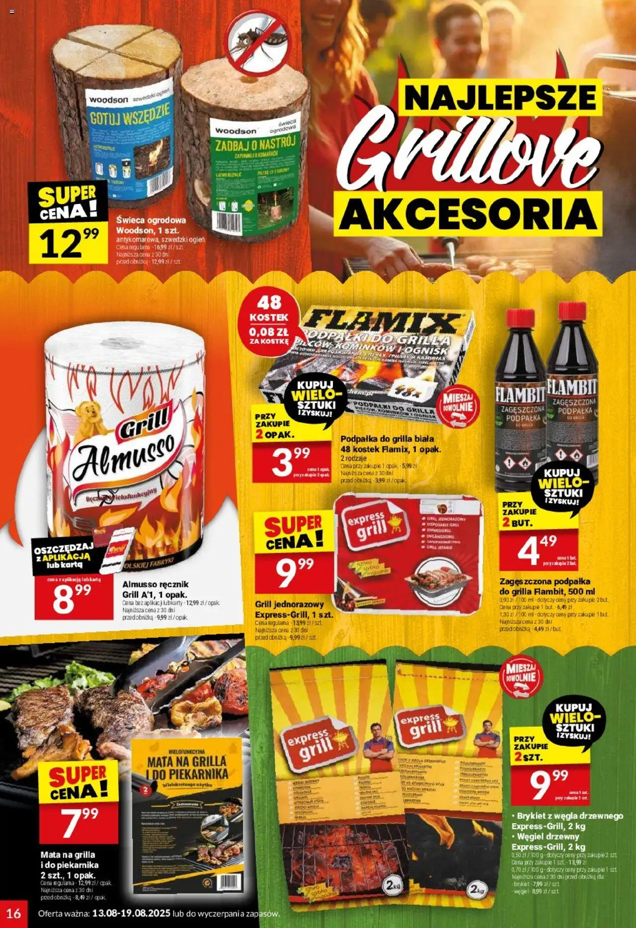 Twój Market Gazetka od 13.08.2025 | Strona: 16 | Produkty: Karta, Grill, Grill jednorazowy