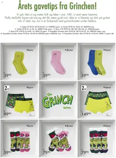 Forhåndsvisning av Spar Kjøp - Grinchen gyldig fra 20.10.2025 | Side: 12 | Produkter: Nuisette, Sokker, Суміш дитяча, Leker