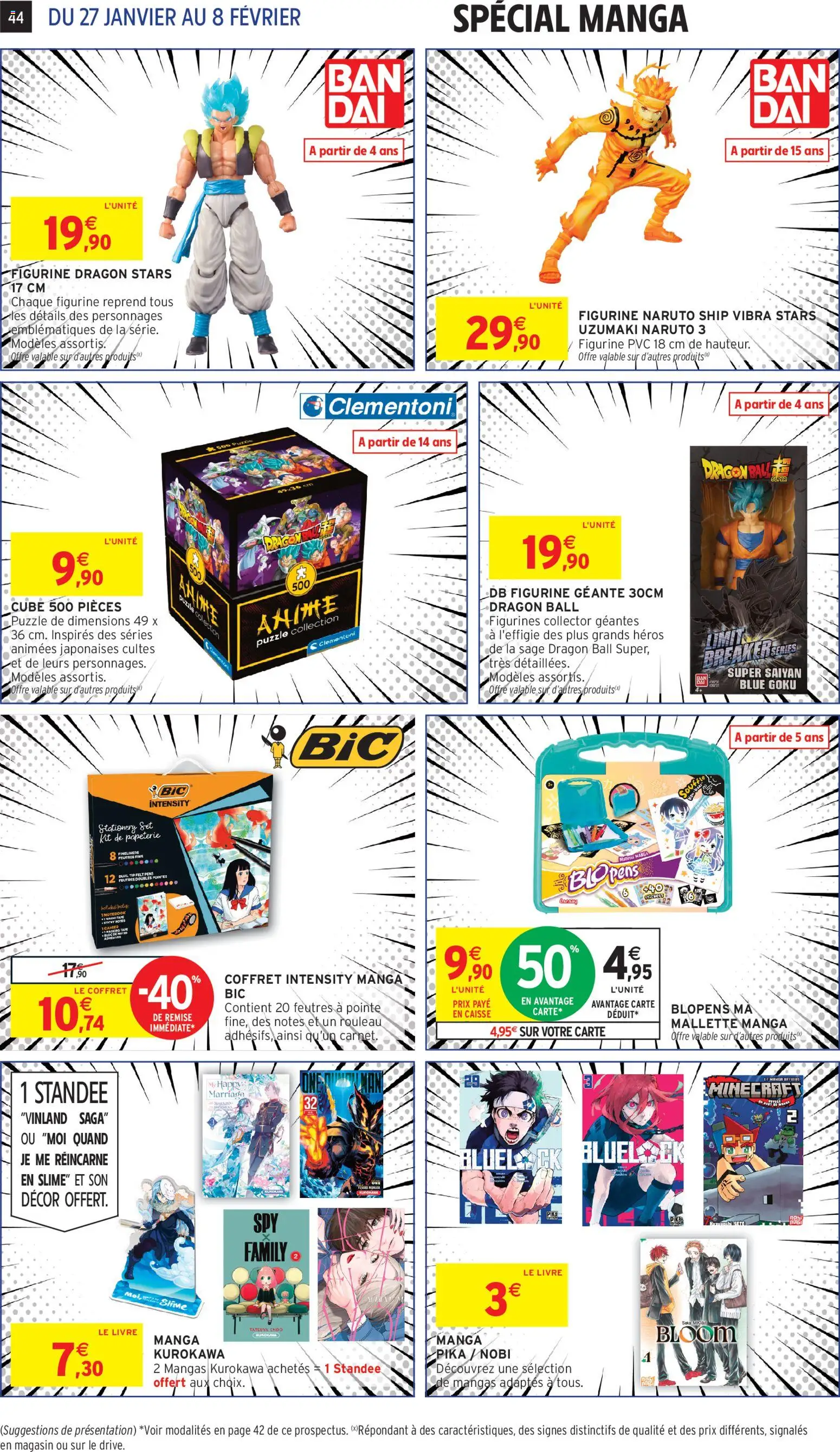 {H1} | Page: 44 | Produits: Manga, Rouleau, Notebook, Figurines