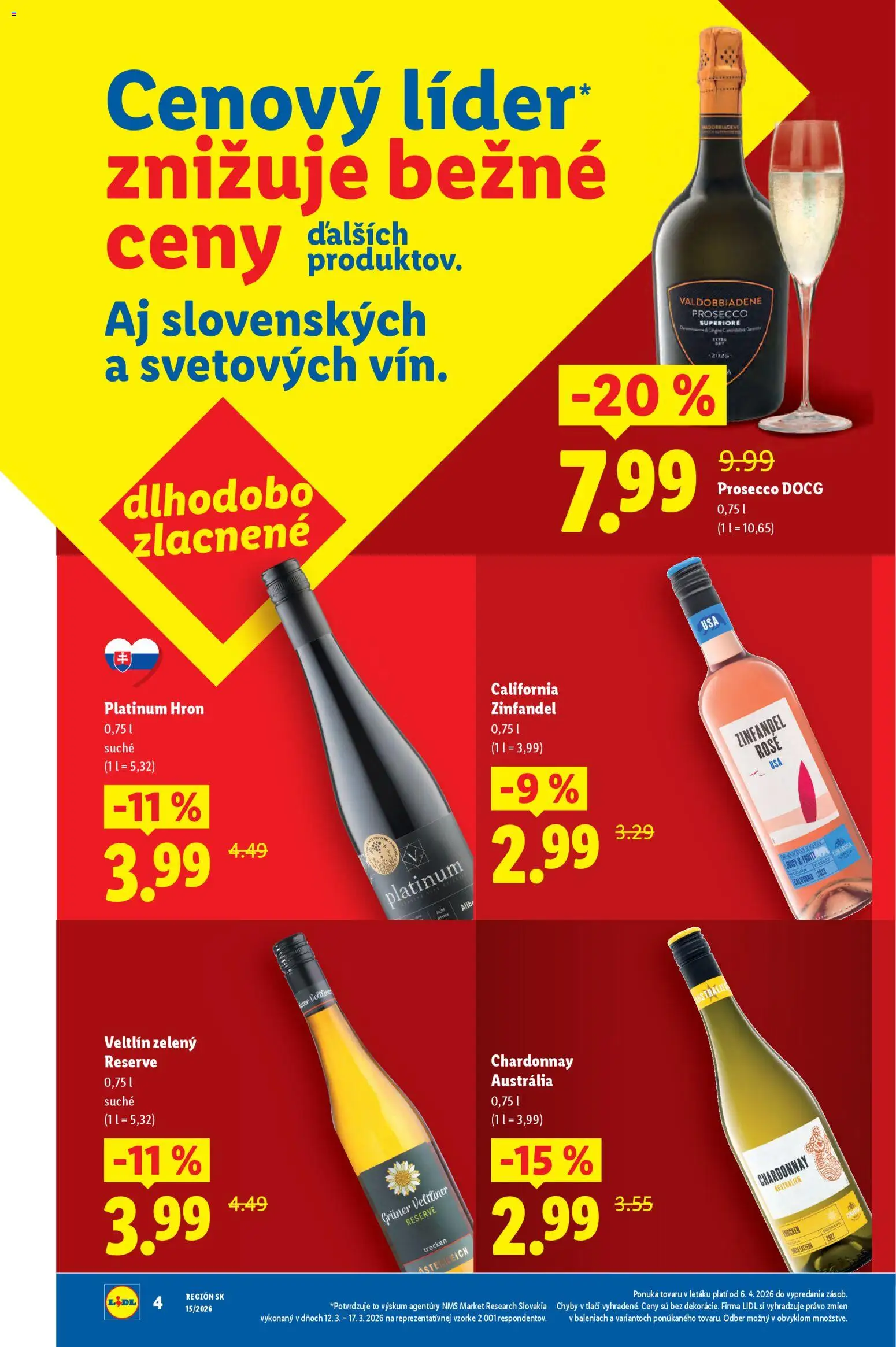 Nové Lidl akcie – leták je platný od 06.04.2026 | Strana: 4 | Produkty: Prosecco