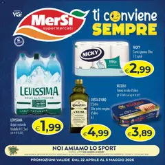 Anteprima del volantino MerSi Supermercati volantino valido a partire dal 22.04.2026