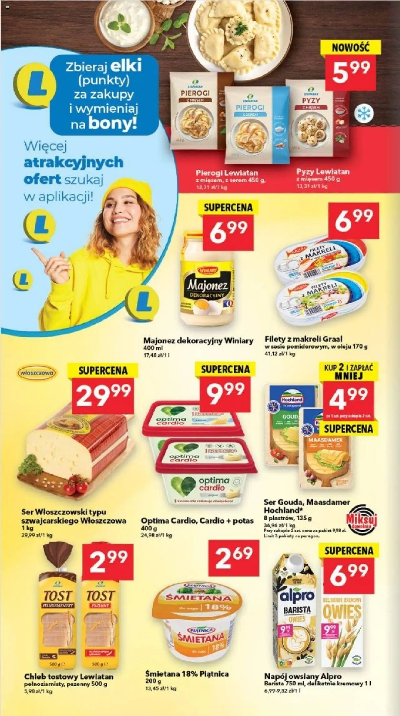 Lewiatan gazetka - Legnica od 11.09.2025 | Strona: 4 | Produkty: Napój owsiany, Alpro, Ser, Majonez