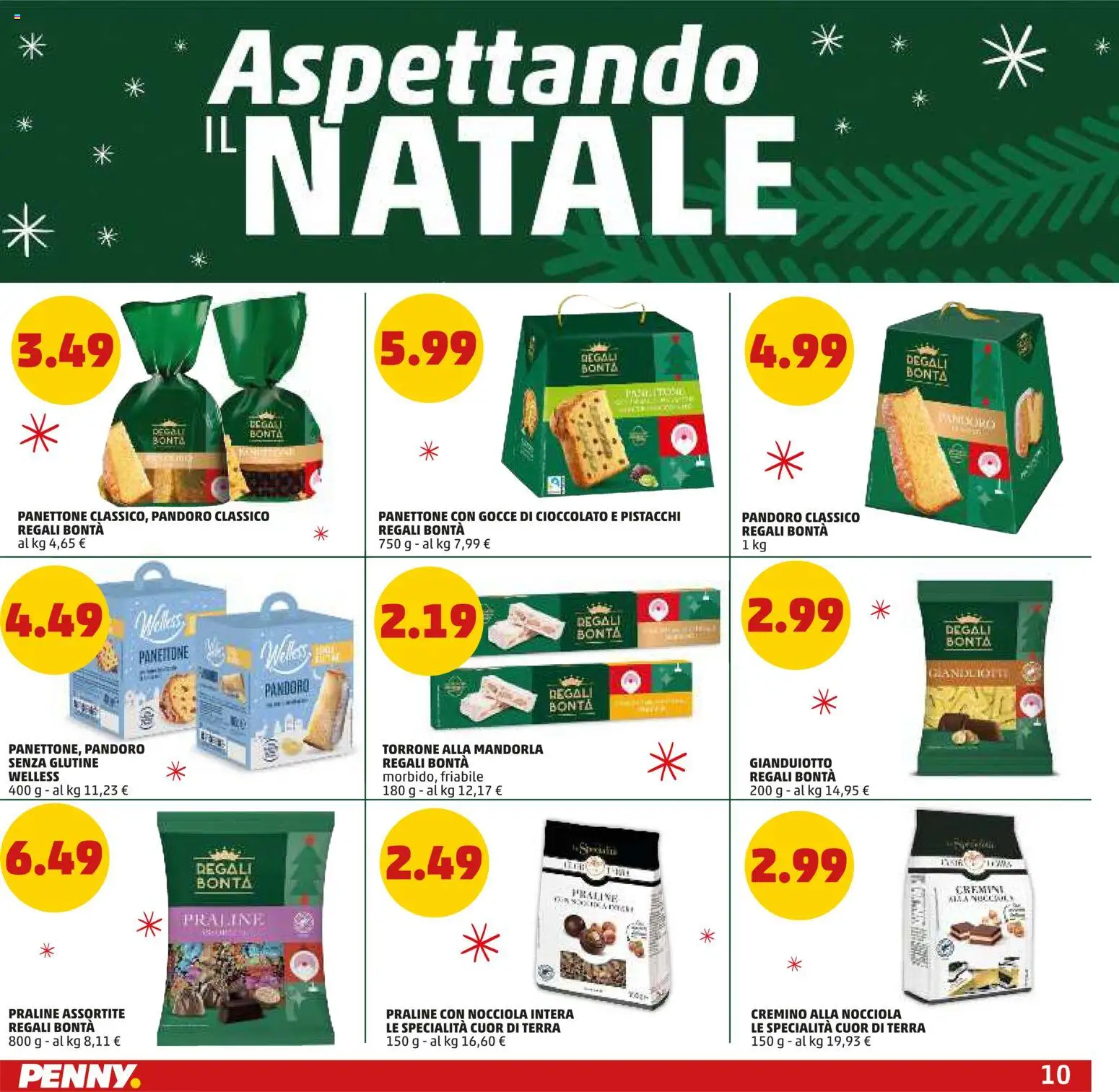 Volantino PENNY del 20.11.2025 | Pagina: 10 | Prodotti: Cioccolato, Panettone, Pistacchi, Terra