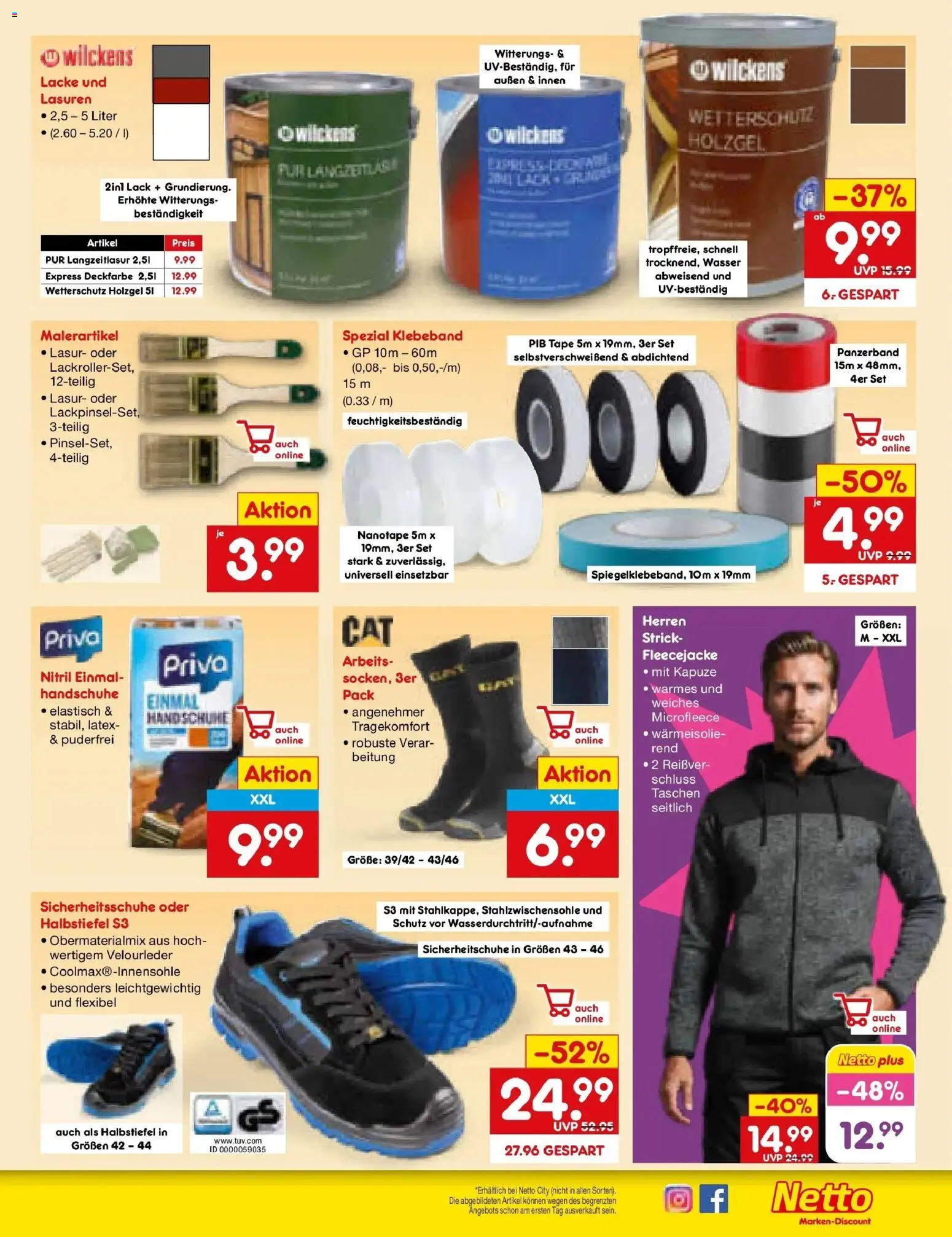 Netto Marken-Discount Prospekt Thiendorf	 – gültig ab 13.04.2026 | Seite: 45 | Produkte: Wasser, Handschuhe