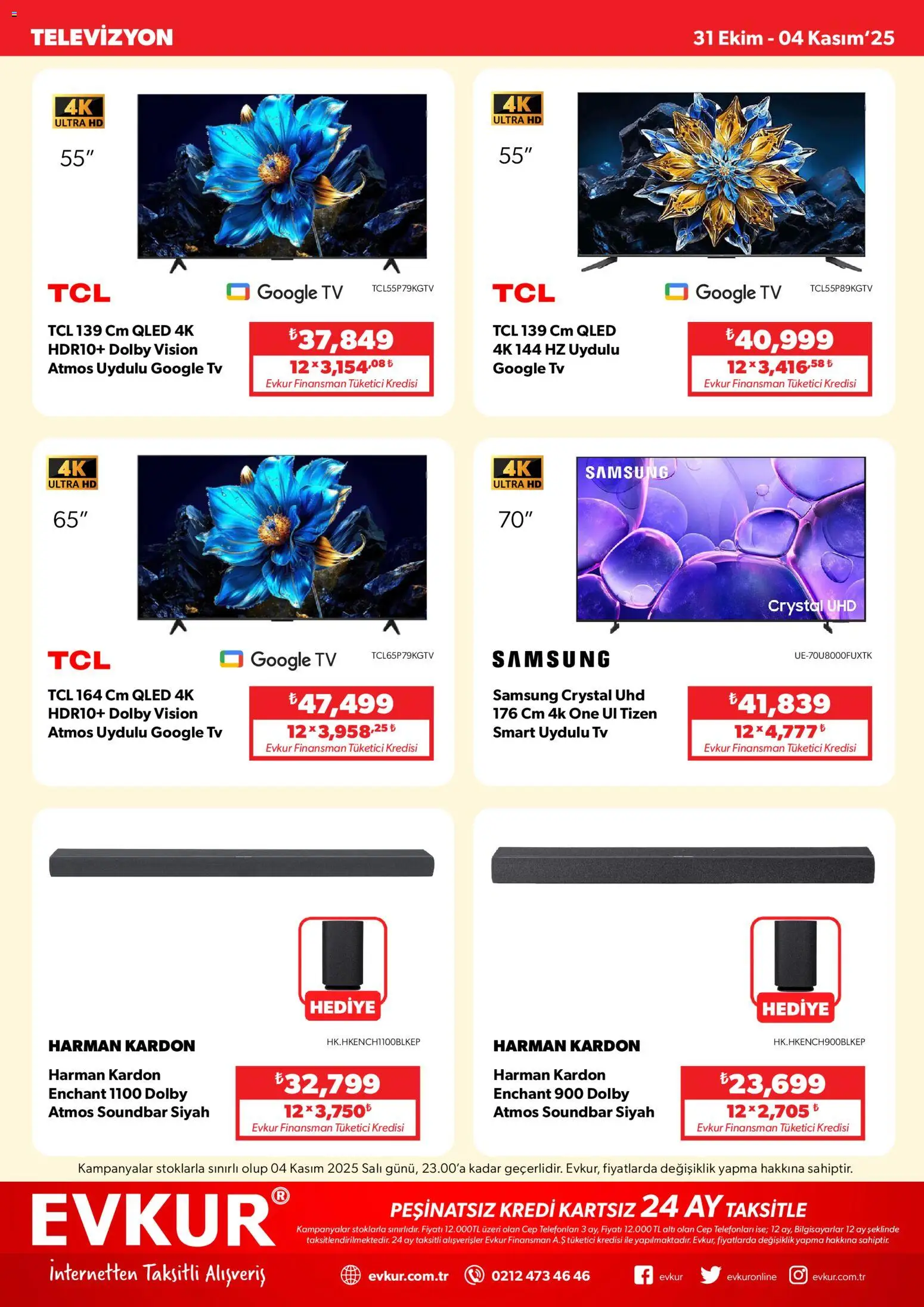 Evkur Muhteşem Fırsatlar - 31.10.2025 tarihinden itibaren geçerlidir | Sayfa: 2 | Ürünler: TV, Televizyon