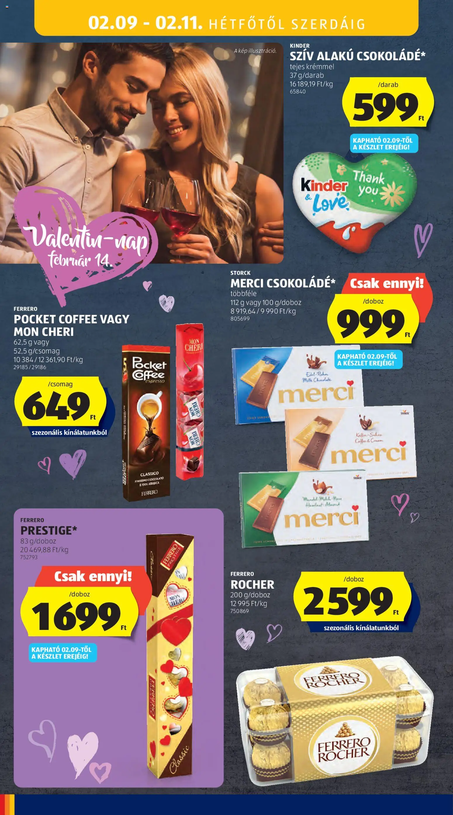 Aldi akciós ujság - amely érvényes a következő dátumtól: 05.02.2026 | Oldal: 38 | Termékek: Ferrero rocher