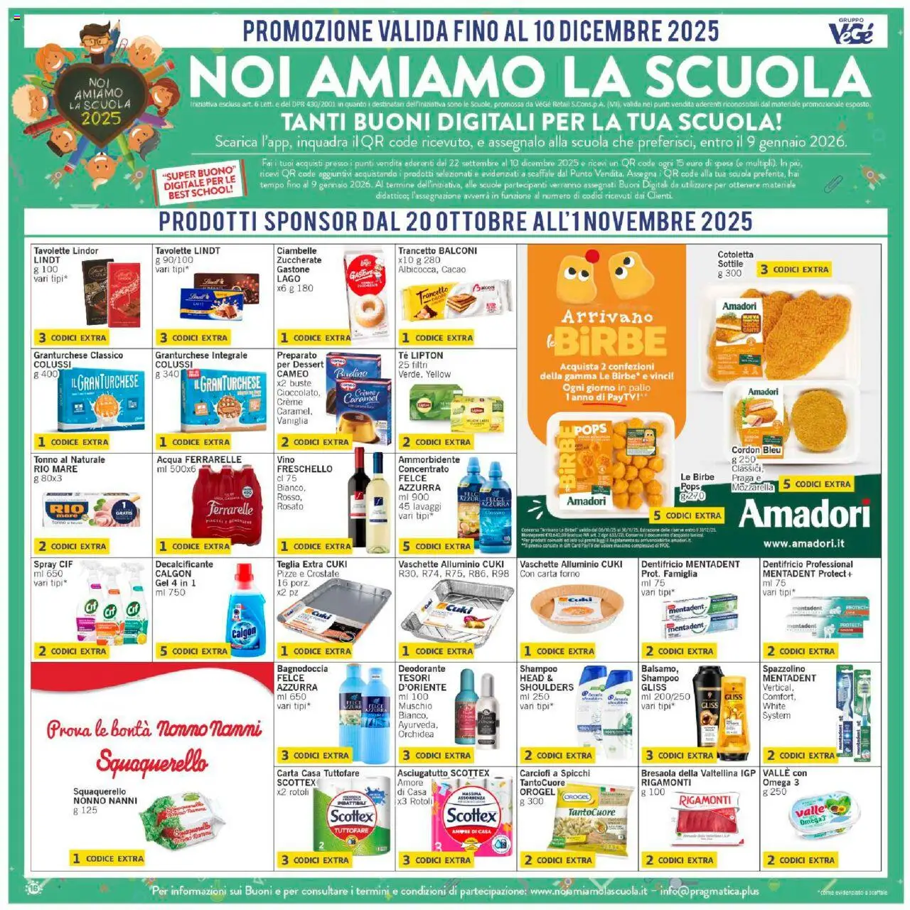 Volantino Paghi Poco del 20.10.2025 | Pagina: 16 | Prodotti: Teglia, Vino, Tonno, Asciugatutto