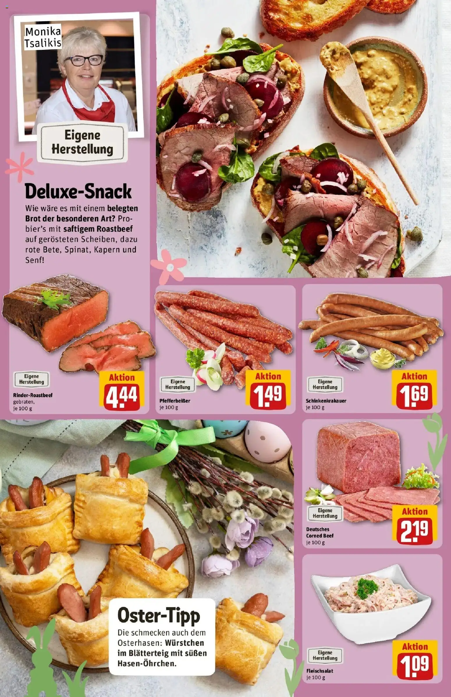 Rewe Prospekt Darmstadt	 – gültig ab 15.03.2026 | Seite: 14 | Produkte: Roastbeef, Brot