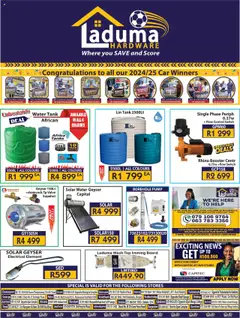 Laduma Hardware specials catalogue – valid from 20.10.2025