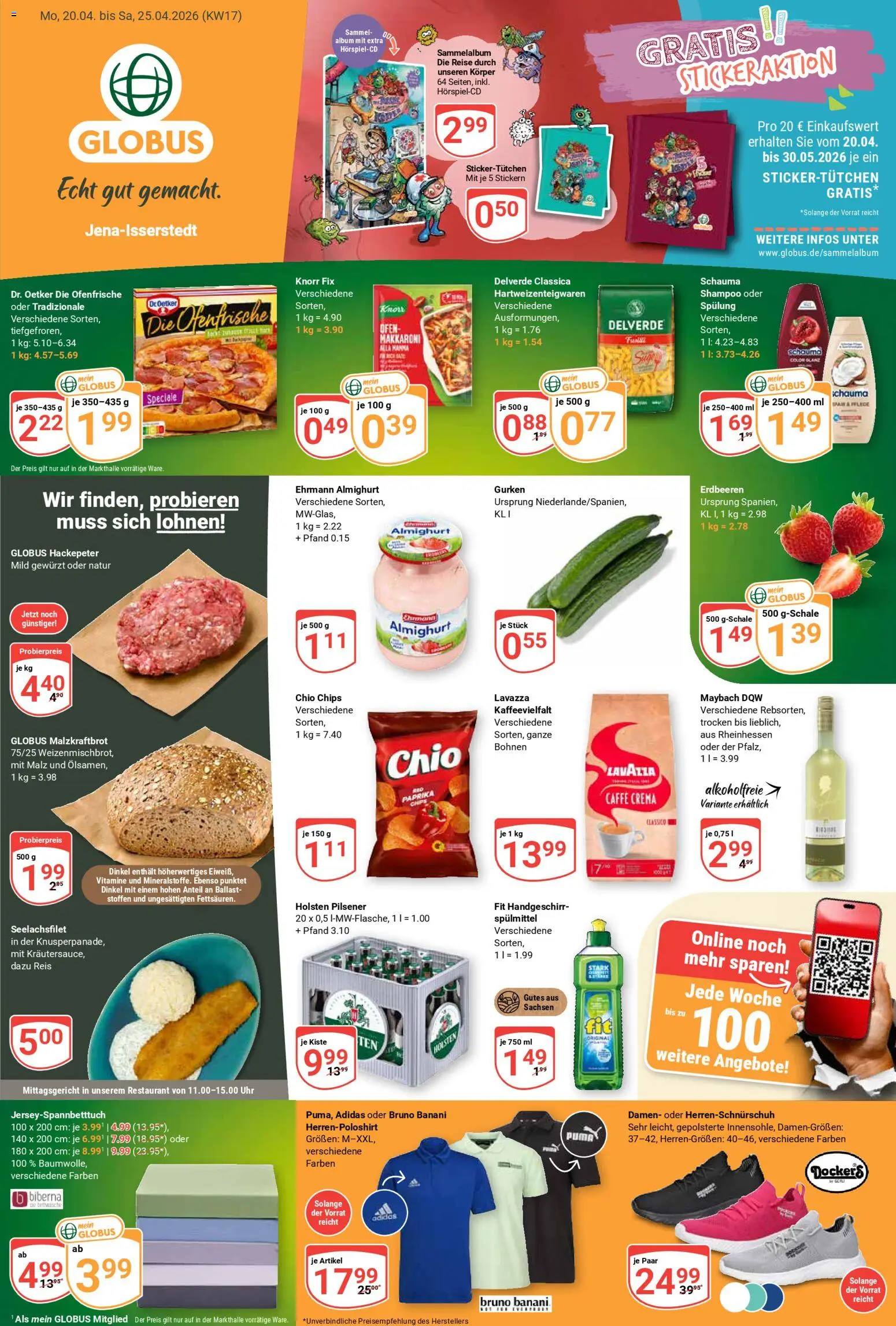 Globus Prospekt 	 – gültig ab 20.04.2026 | Seite: 3 | Produkte: Ehrmann almighurt, Knorr, Shampoo, Uhr