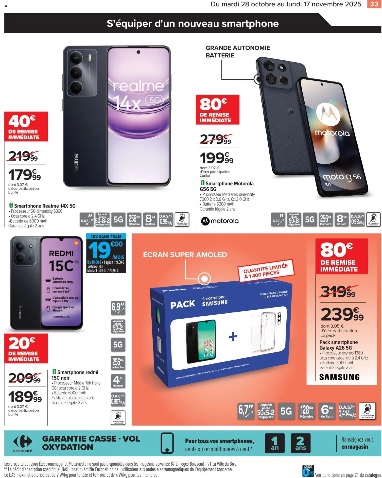 {H1} | Page: 25 | Produits: Smartphone, Appareil photo, Batterie