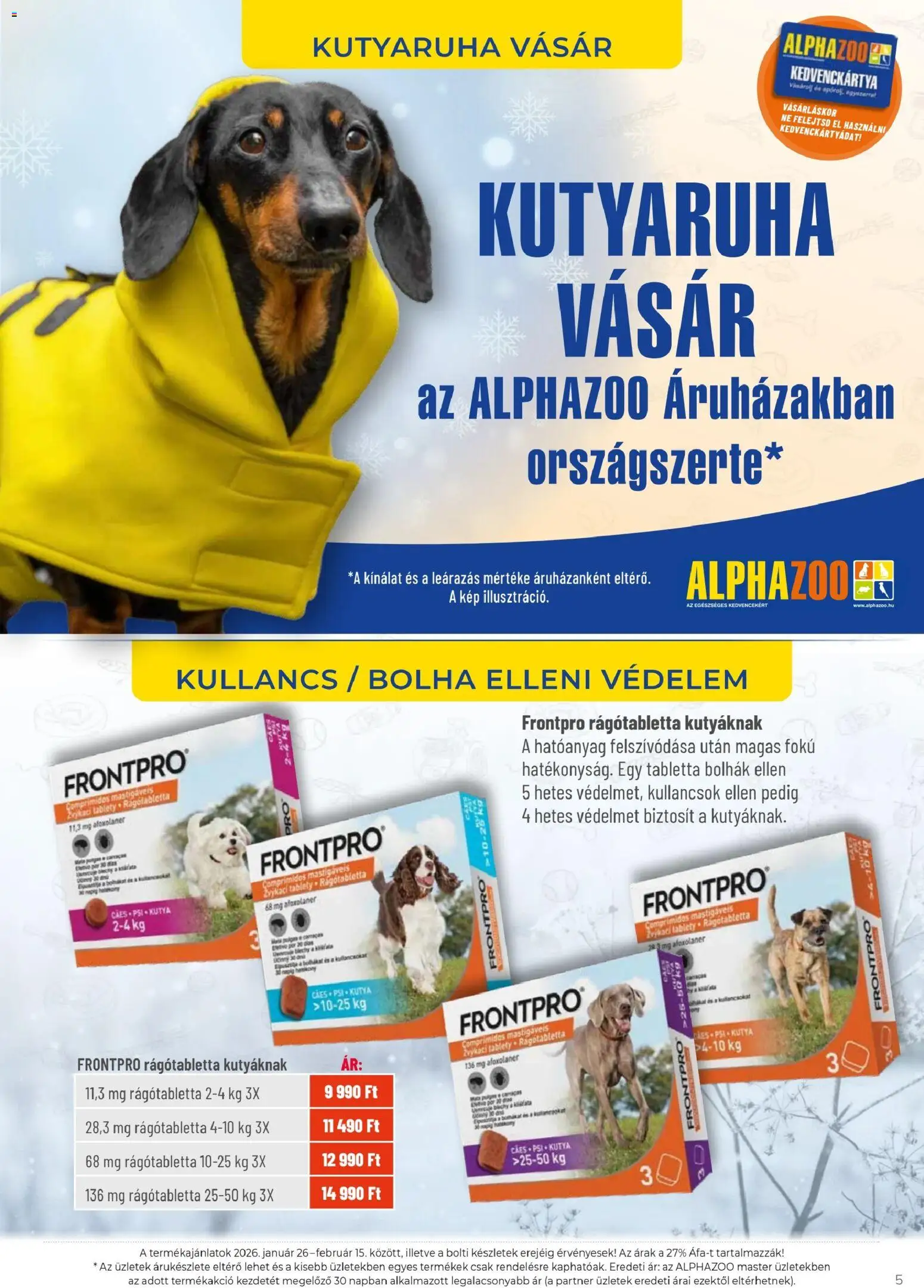 AlphaZoo akciós ujság - amely érvényes a következő dátumtól: 26.01.2026 | Oldal: 5