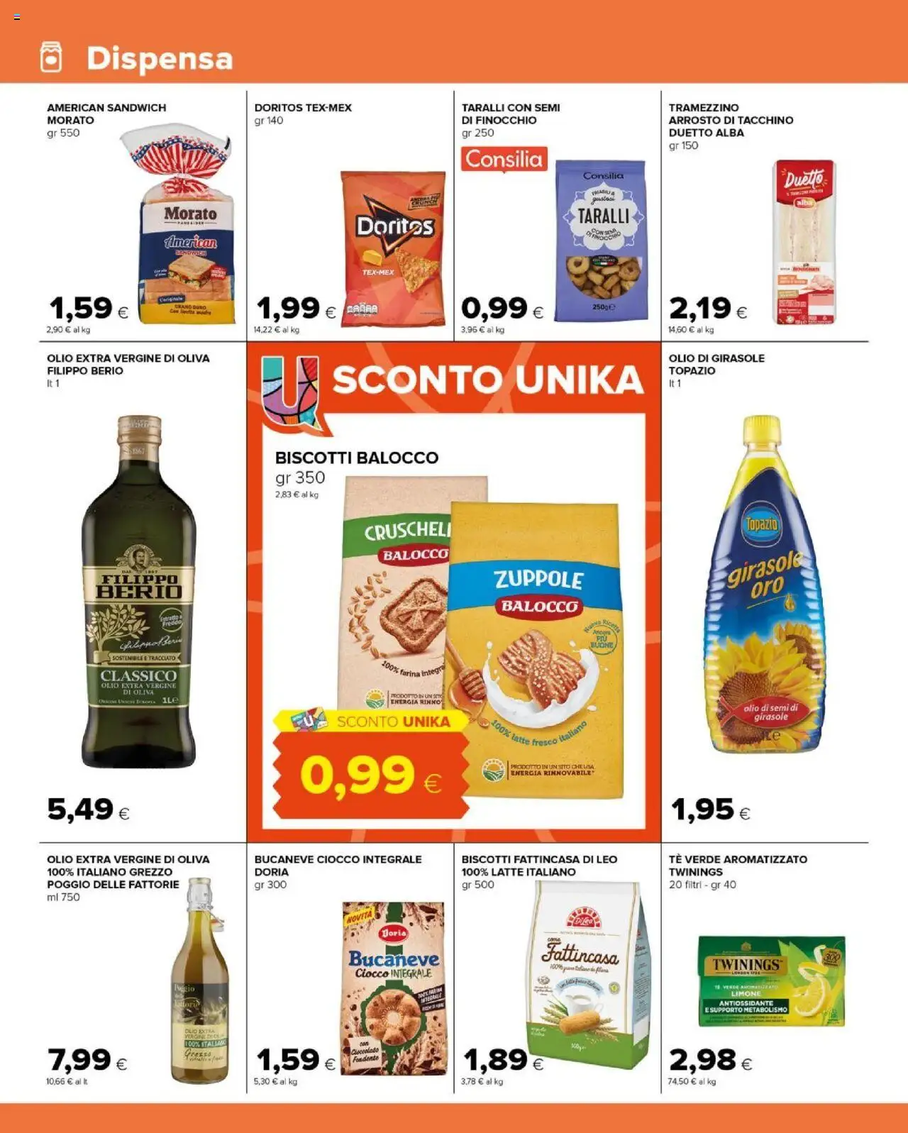 Volantino Tigre del 24.07.2025 | Pagina: 8 | Prodotti: Arrosto, Tè, Biscotti, Tacchino