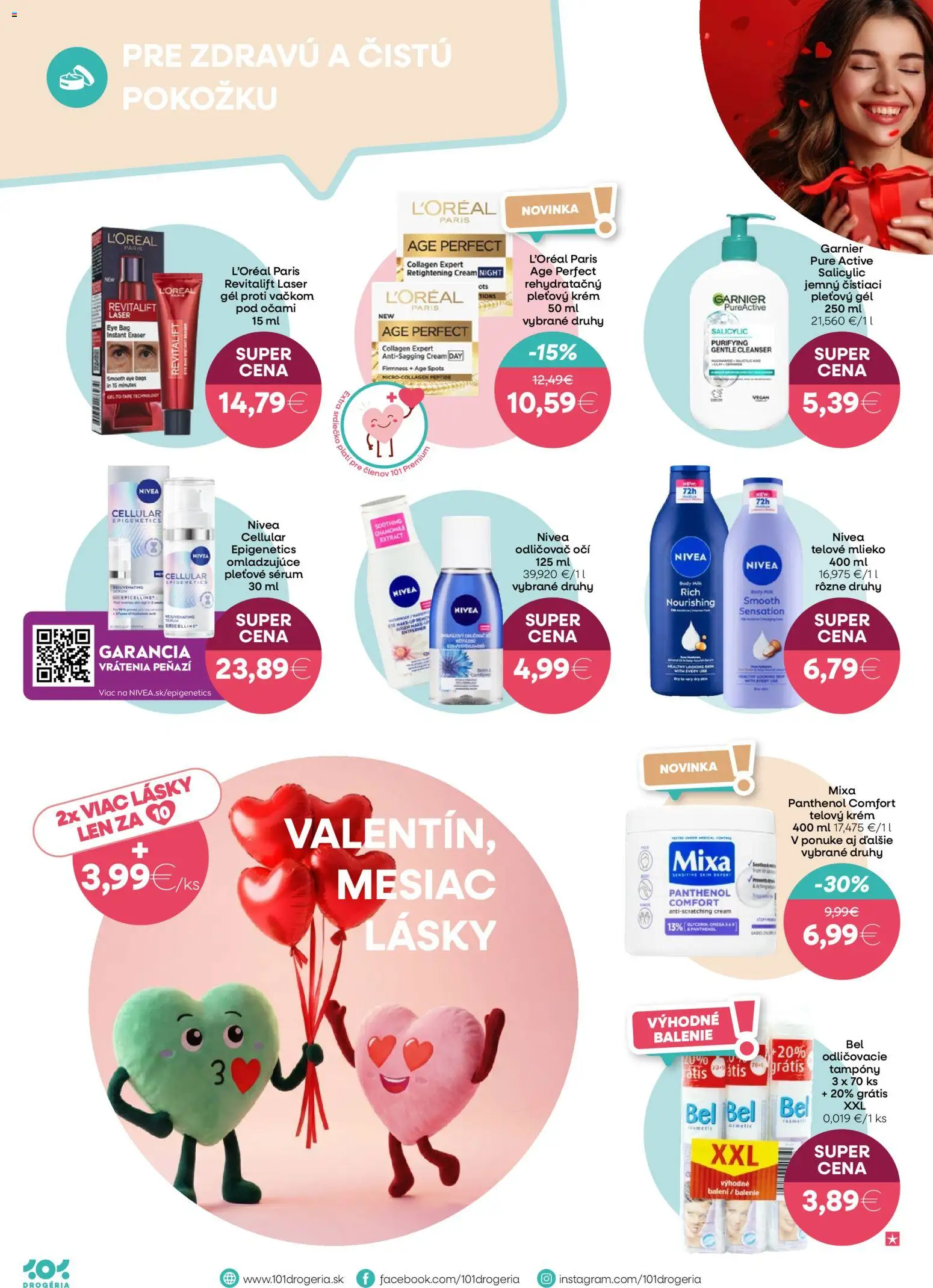 Nové 101 drogerie akcie – leták je platný od 11.02.2026 | Strana: 4 | Produkty: Laser, Mlieko, Odličovač, Telový krém