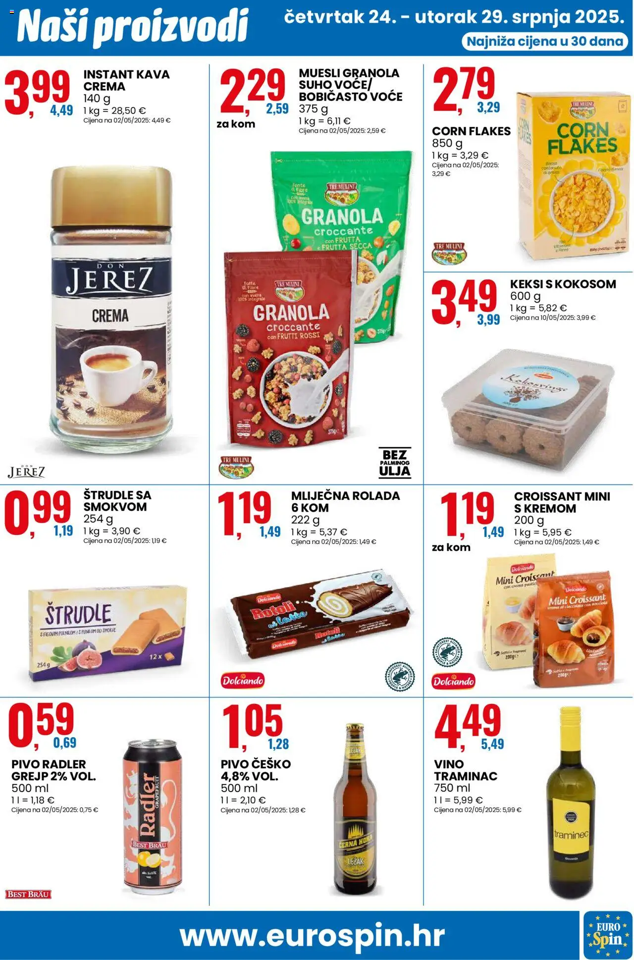 Eurospin katalog | vrijedi od 24.07.2025 | Stranica: 5 | Proizvodi: Radler, Kava, Grejp, Voće