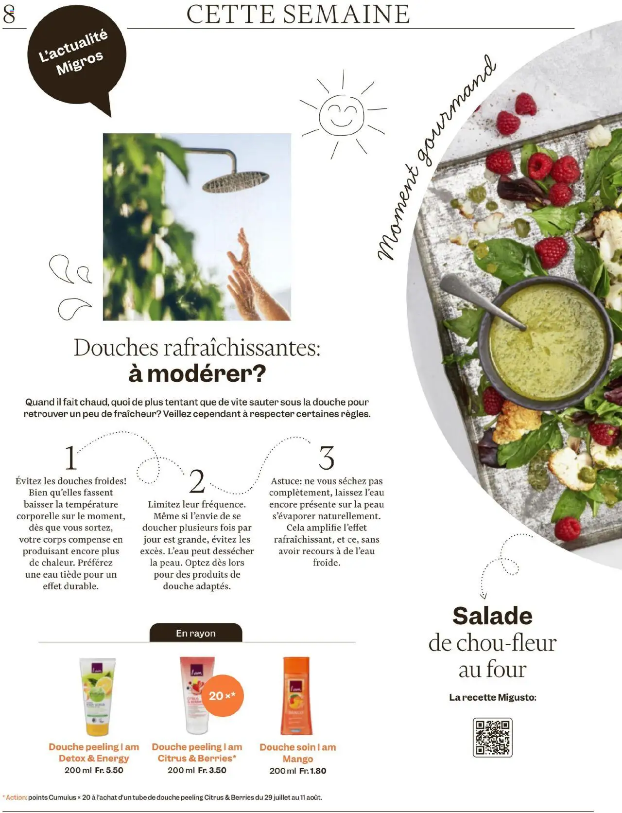 Migros - Magazin FR ab 28.07.2025 | Seite: 8 | Produkte: Peeling, Mango