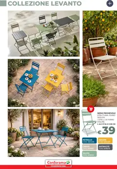 Anteprima del volantino Conforama volantino Giardino valido a partire dal 19.03.2026 | Pagina: 30 | Prodotti: Crema, Senape, Sedia