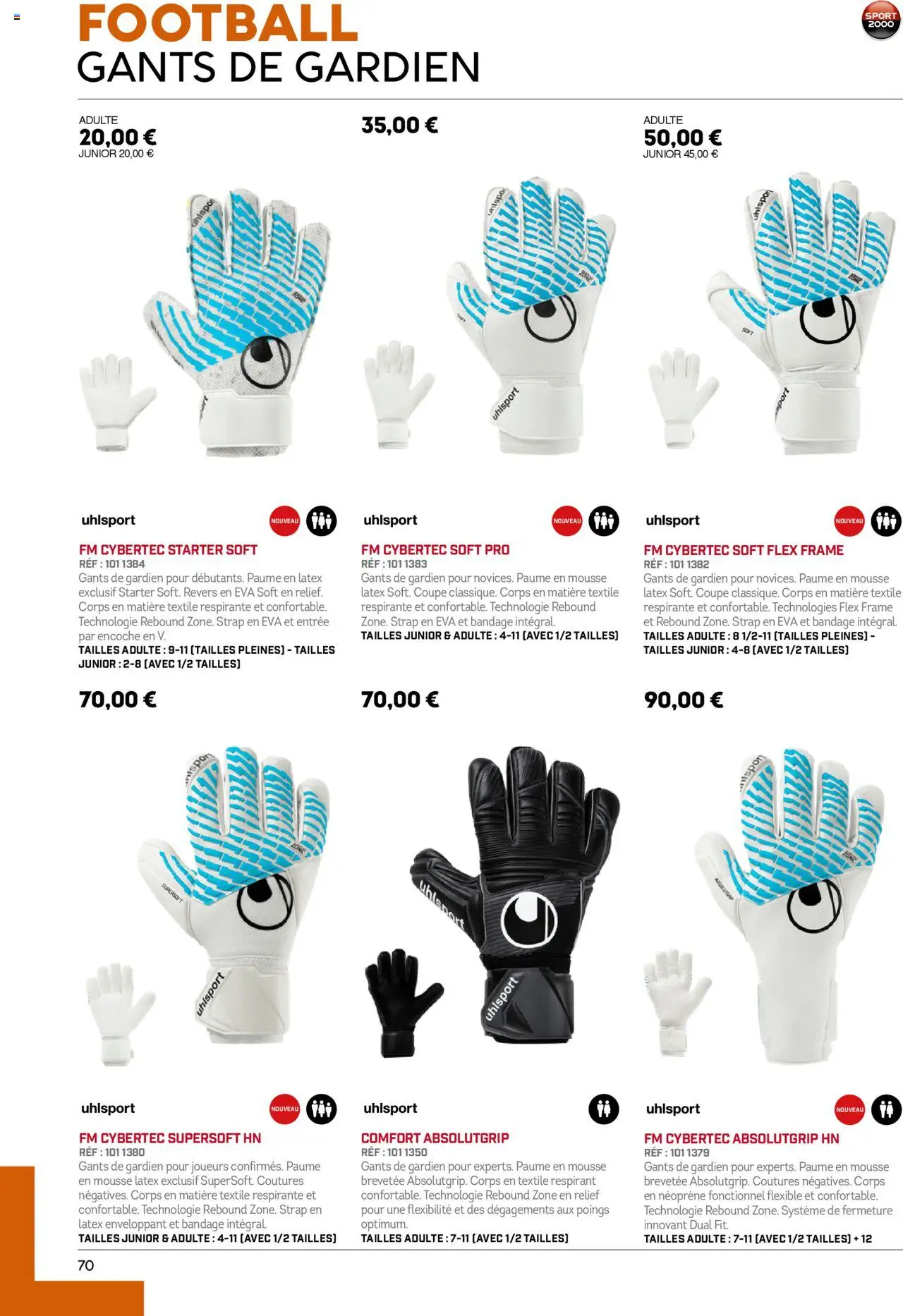  | Page: 70 | Produits: Bandage, Mousse, Gants