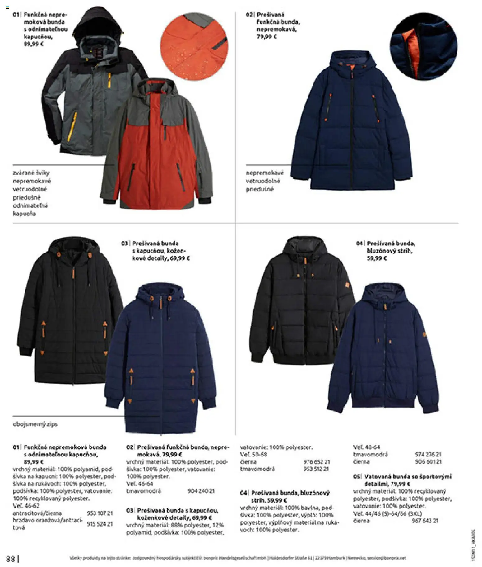 Nové Bonprix akcie – leták je platný od 16.12.2025 | Strana: 90 | Produkty: Bunda