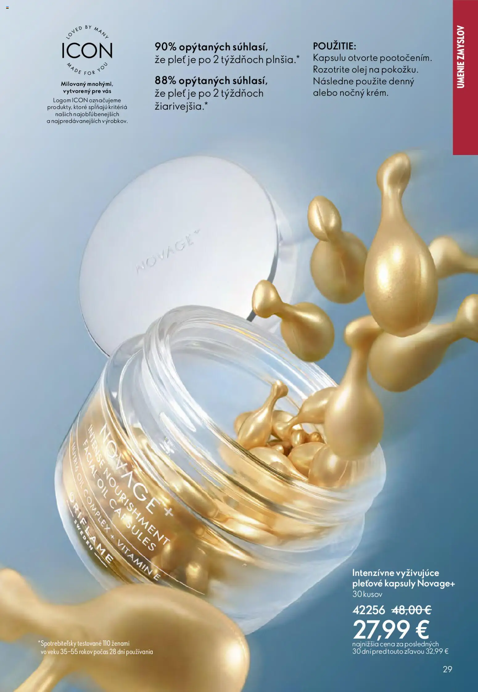 Nové Oriflame akcie – leták je platný od 15.04.2026 | Strana: 29 | Produkty: Olej