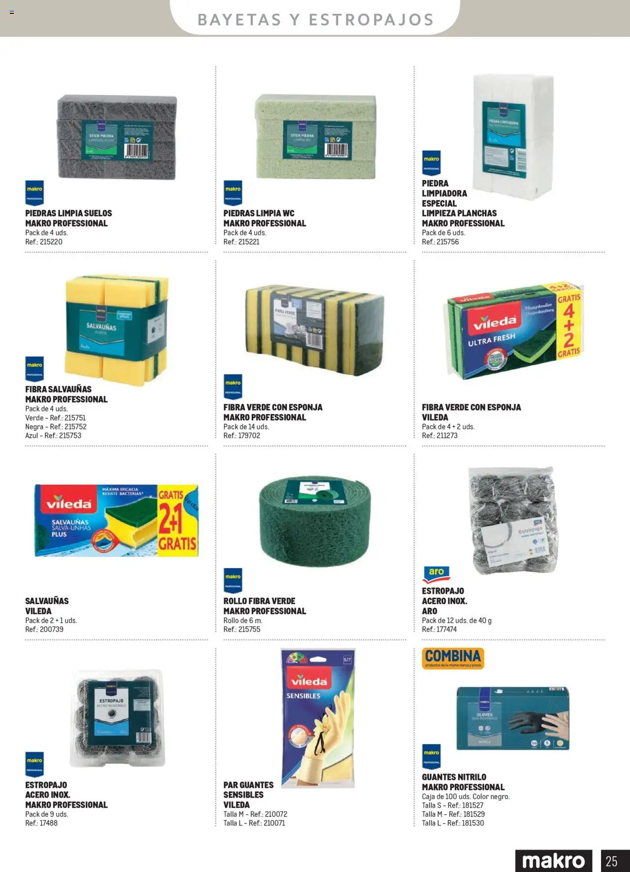 Makro - Catálogo Limpieza │ válido desde el 13.03.2025 | Página: 25 | Productos: Esponja, Guantes, Caja