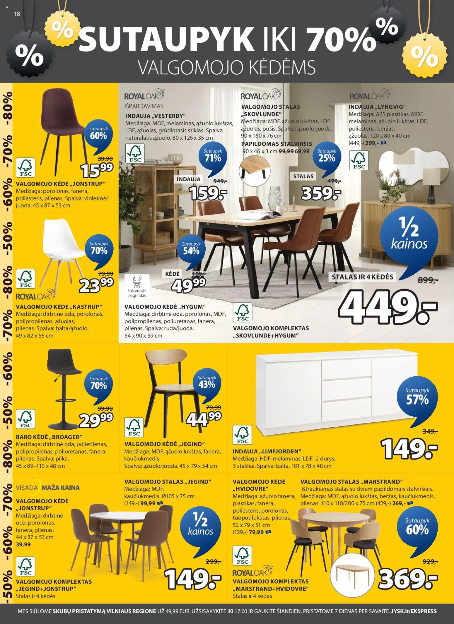 JYSK akcijos nuo 03.02.2026 | Puslapis: 18 | Prekių: Lova