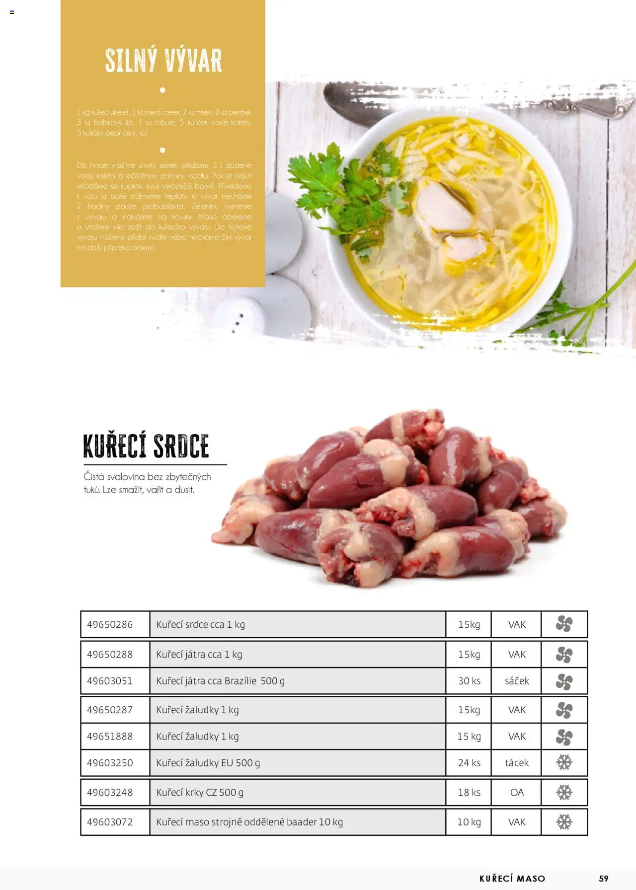 Jip katalalog - Maso 2025 od 01.01.2025 | Strana: 59 | Produkty: Hrnce, Kuřecí maso, Koření, Sáček