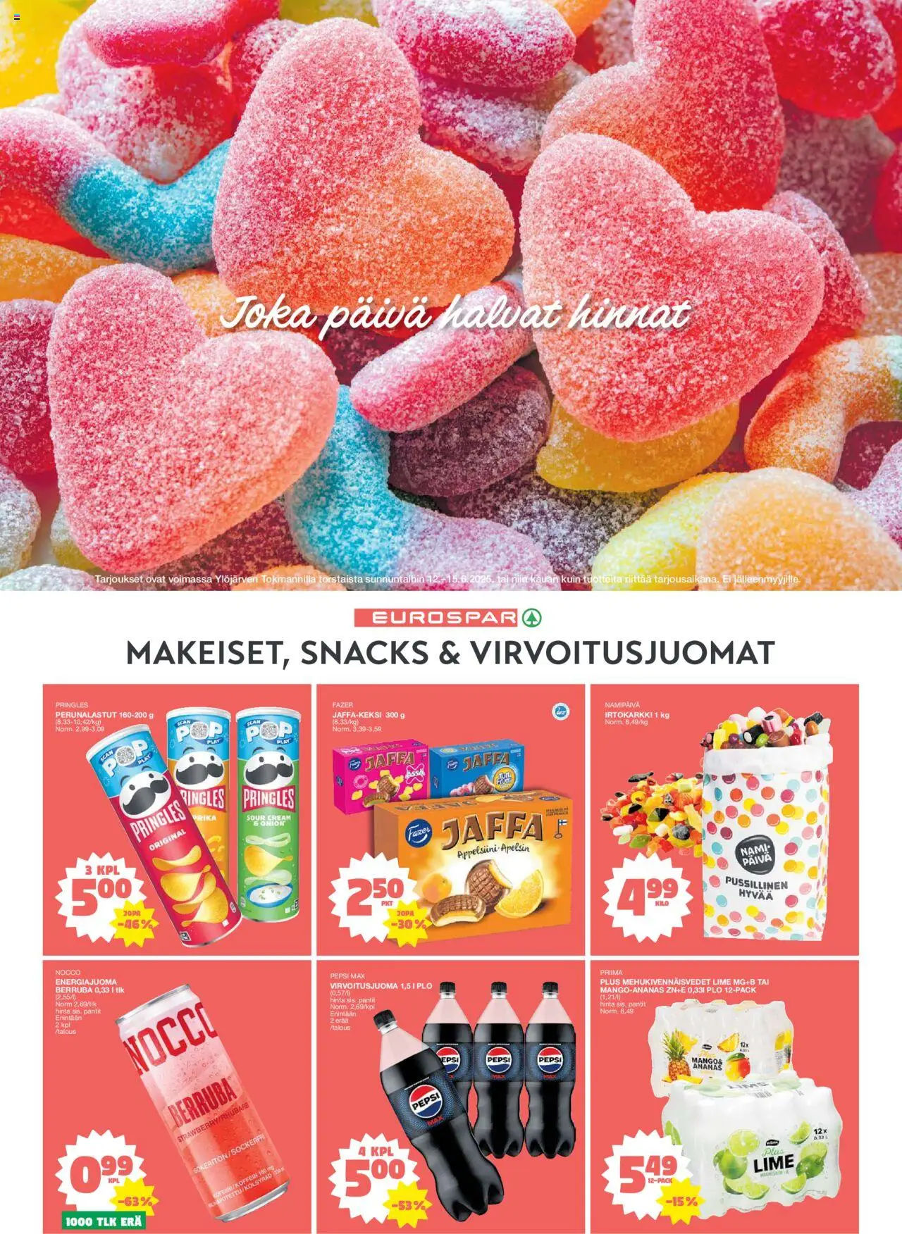  | Sivu: 6 | Tuotteet: Virvoitusjuomat, Energiajuoma, Pepsi, Ananas