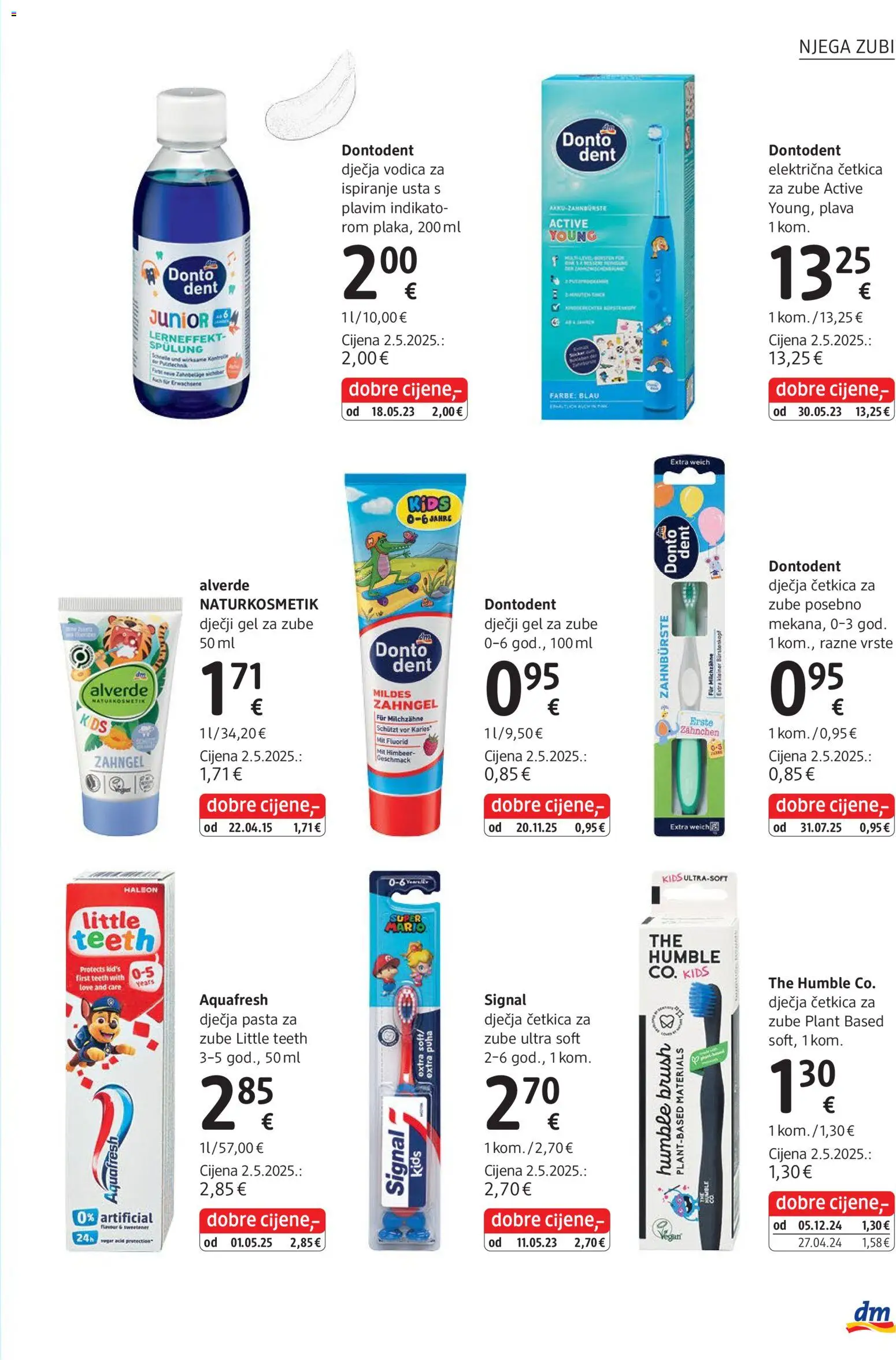 DM katalog | vrijedi od 01.04.2026 | Stranica: 27 | Proizvodi: Četkica za zube, Pasta