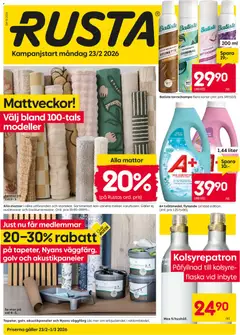Rusta - erbjudanden - Förhandsvisning av reklamblad från butik Rusta aktuell från 23.02.2026