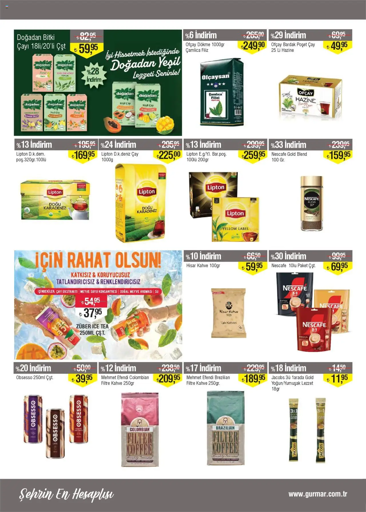 Gürmar Katalog - 16.09.2025 tarihinden itibaren geçerlidir | Sayfa: 10 | Ürünler: Kahve, Meyve suyu, Su, Bardak poşet çay