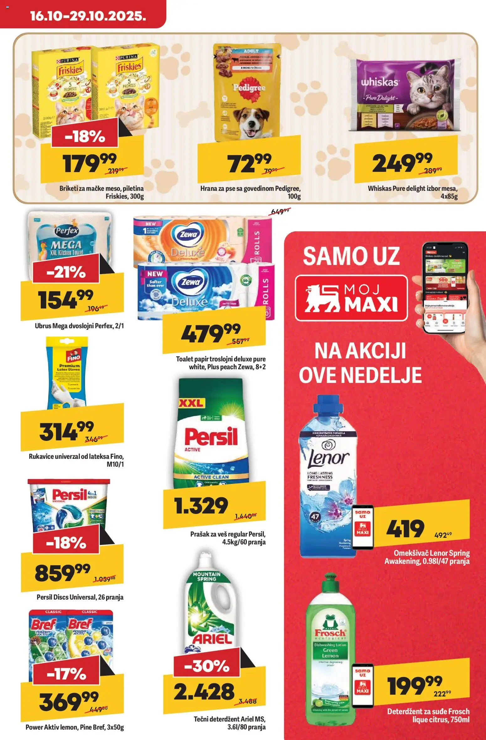 Mega Maxi katalog - važi od 23.10.2025 | Strana: 23 | Proizvode: Pedigree, Lenor, Prašak za veš, Persil